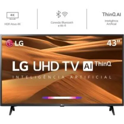 (R$1.140 com AME e CC Americanas)  Smart TV Led 43'' LG 43UM7300 Ultra HD 4K 