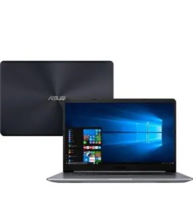 Notebook Asus Vivobook X510UR-BQ378T Intel Core i5 4GB (Geforce 930MX) 1TB Tela 15,6" Windows 10 - Cinza