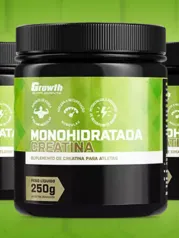 CREATINA MONOHIDRATADA 250G - GROWTH SUPPLEMENTS