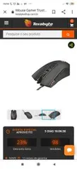 Mouse Gamer Trust Zeebo LED, 7 botões 3200dpi, GXT121 R$ 108