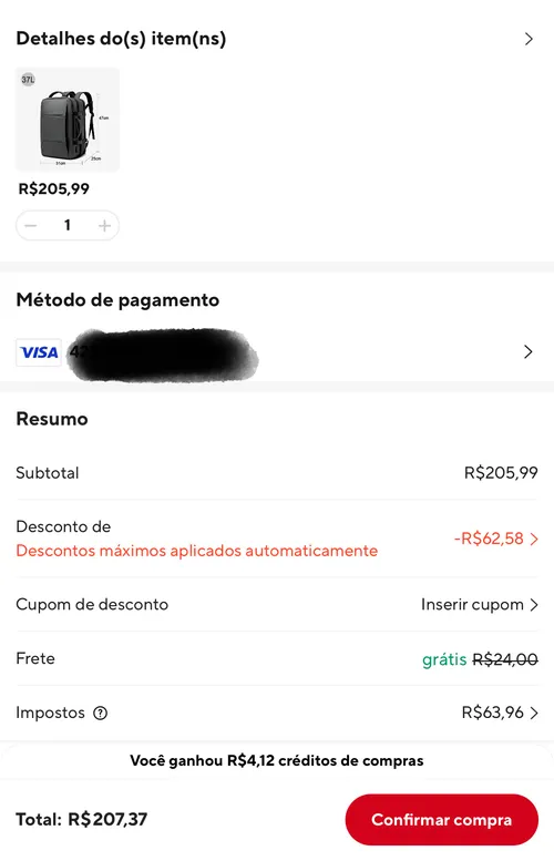 Imagem na descrição da promoção