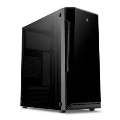 Gabinete Gamer Mancer Ares Lateral Acrilico Preto MCR-AR01-FL | R$ 129