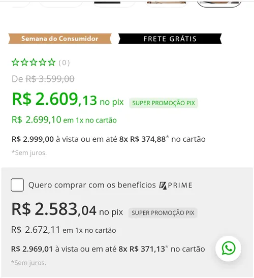 Imagem na descrição da promoção