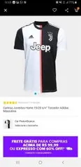 Camisa Juventus Home 19/20 s/n° Torcedor Adidas Masculina - R$136