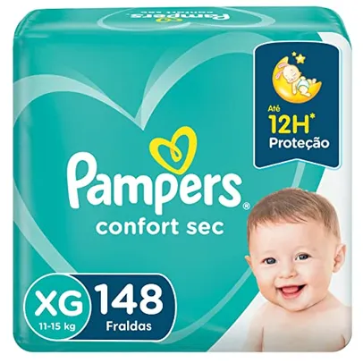 [REC]Fralda Pampers Confort Sec XG 148 Unidades, Pampers