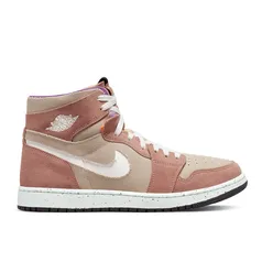 Tênis Nike Air Jordan 1 Zoom Comfort “ Fossil Stone ” Rosa