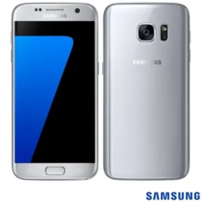 Samsung Galaxy S7 Prata com Tela de 5.1”, 4G, 32 GB e Câmera de 12 MP por R$2318
