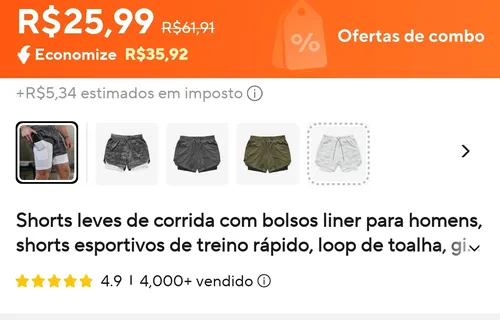 Imagem na descrição da promoção