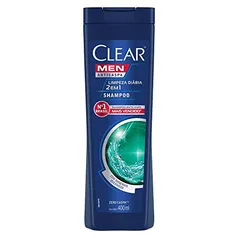 [10 uni] Shampoo Anticaspa Clear Men Limpeza Diária 2 em 1 400ml