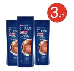 Shampoo Anticaspa Clear Men Queda Control - 400ml | R$16