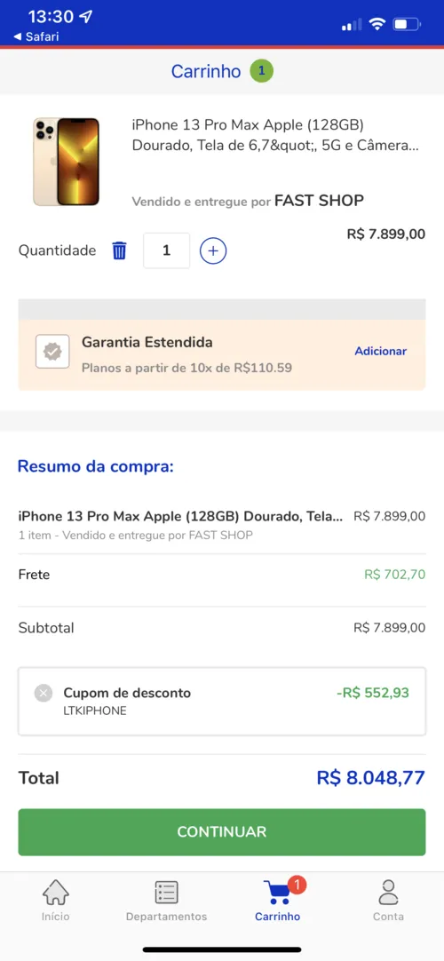 Imagen na descrição da promoção