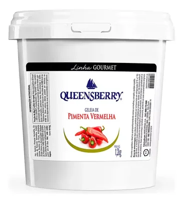 Queensberry Geleia Fina gourmet sabor pimenta vermelha 1,2kg