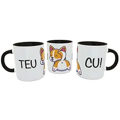 Caneca Cachorrinho Malcriado Teu Cu Presente Divertido