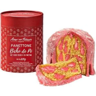 [Primeira compra] Panettone Tradicional Massa 500gxa0 + Bisnaga Recheio de Bicho De Pé 300g por R$19,90