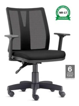 Cadeira Escritório Ergonômica Addit - com normas NR17 - Frisokar | R$670