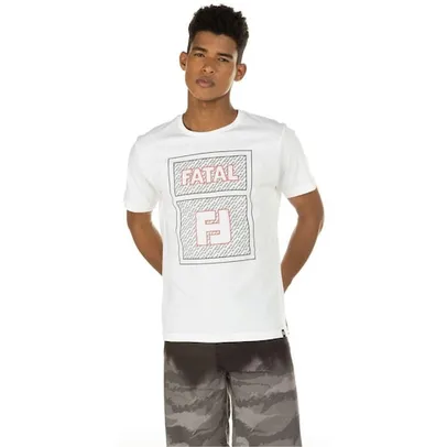 Camiseta Fatal Manga Curta Estampada 25868 - Masculina