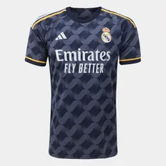 Camisa Real Madrid Away 23/24 s/n° Adidas, Torcedor - Personalizável