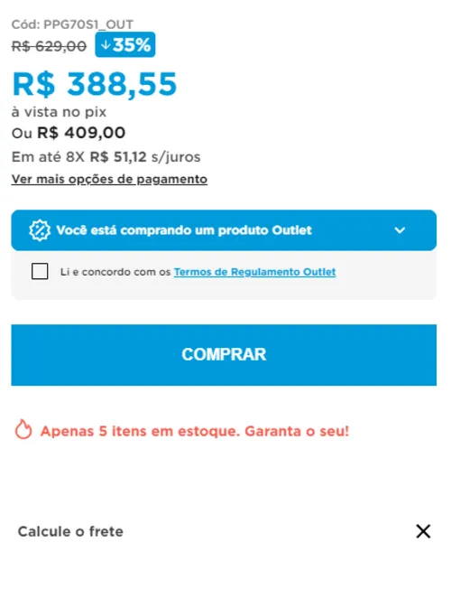 Imagem na descrição da promoção