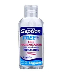 Álcool Gel Higienizador Fiorucci Seption Free Crystal 60ml | R$6