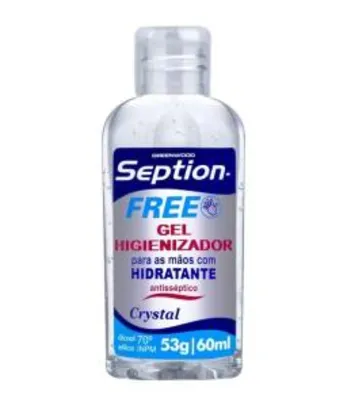 Álcool Gel Higienizador Fiorucci Seption Free Crystal 60ml | R$6