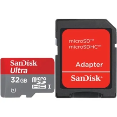 [Walmart] - Cartão de memória micro SD 32GB Sandisk Classe 10 - 42,66