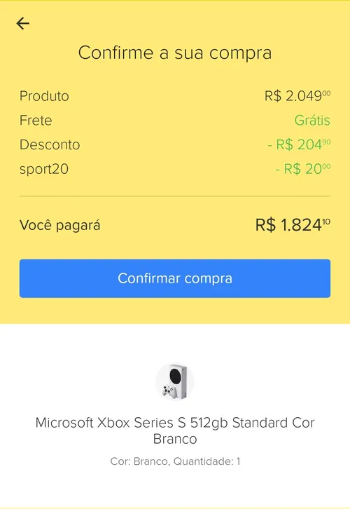 Imagem na descrição da promoção