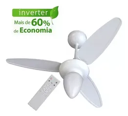 Ventilador De Teto Ventisol Wind Inverter C/ Controle Remoto Bivolt 3 Pas