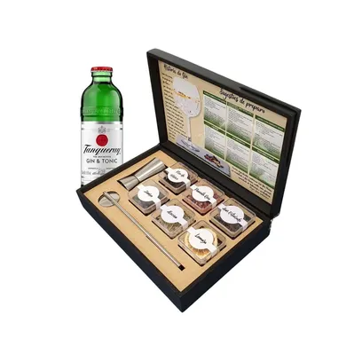 Foto do produto Kit Gin Tonica Tanqueray 6 Especiarias Dosador Inox