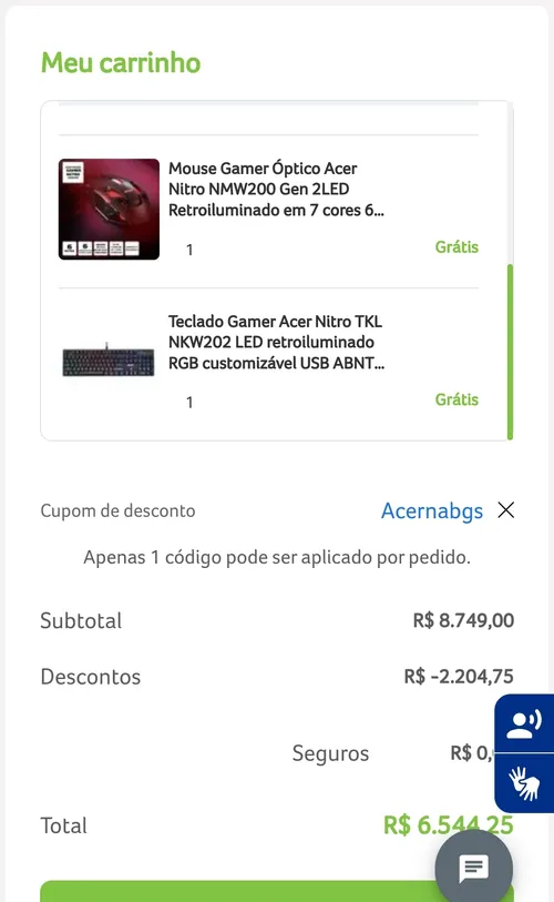 Imagem na descrição da promoção