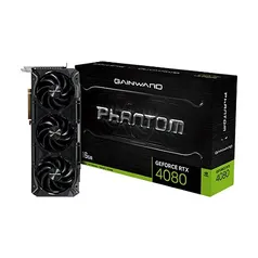 Placa de Vídeo Gainward NVIDIA GeForce RTX 4080 Phantom, 16GB, GDDR6X, 256 Bits, RGB, HDMI e DP, DLSS, Ray Tracing - NED4080019T2-1030P