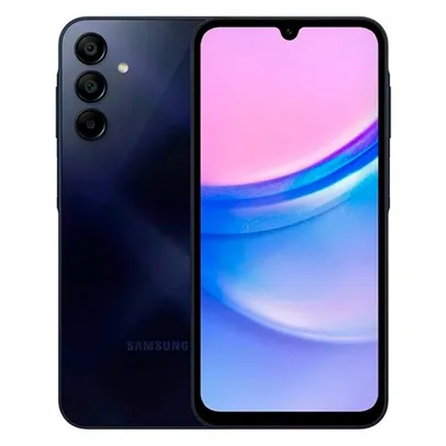 Smartphone Samsung Galaxy A15 EE 5G 6.5'' FHD+ 90Hz 128GB Câmera Tripla 50MP 5MP 2MP Azul Escuro SM-A156MZKRLEB