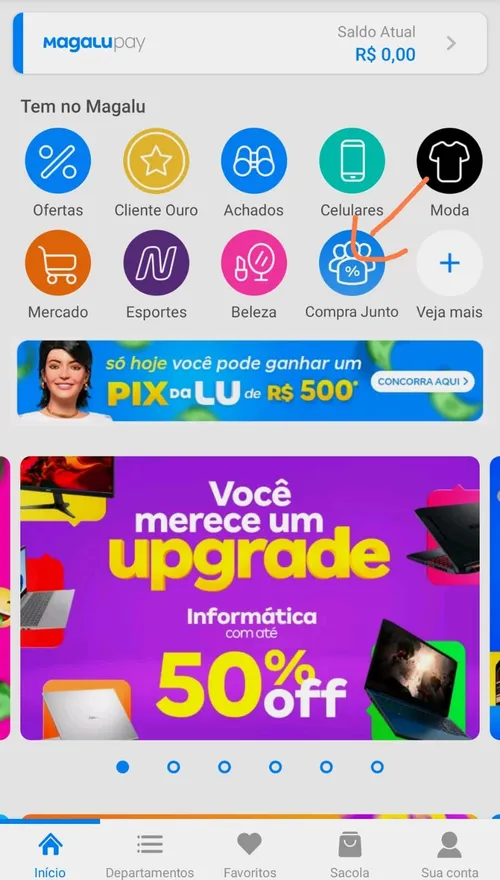 Imagem na descrição da promoção