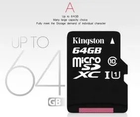 [Gear Best] Cartão sd Kingston 64 GB - R$14