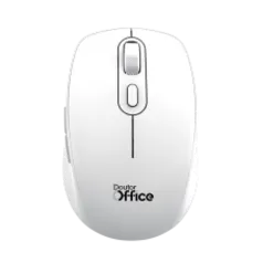 Mouse Dr. Office, 1600 DPI, 6 Botões, Sem Fio, Recarregável, White, MDR-0101-W 