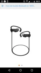 Fone de Ouvido Bluetooth 4.1 MOVACEL SH70 estéreo, microfone, bateria longa duração. por R$ 149