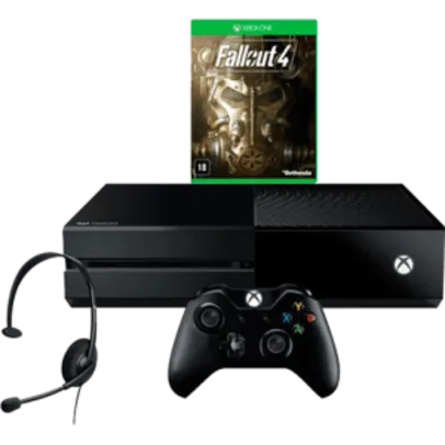 [Americanas]Console Xbox One 1TB + Game Fallout 4 + Headset com Fio + Controle Wireless + Cabo HDMI