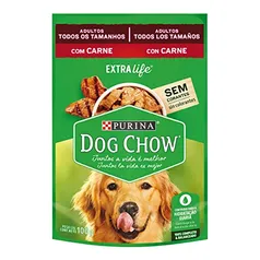 [10 Un] NESTLÉ PURINA DOG CHOW Ração Úmida para Cães Adultos Carne