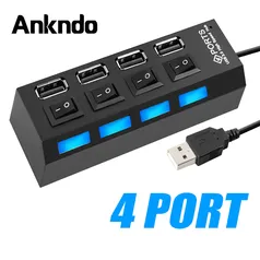 [Primira compra] Hub usb Ankndo 4 portas | R$0,06