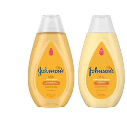 Kit Condicionador Johnson's Baby Regular + Shampoo Johnson's Baby Regular 200ml