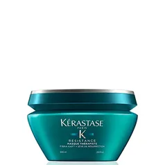 Kérastase Máscara Resistance Masque Therapiste, Cabelos danificados ou quebradiços, Reconstrução, Fibra-Kap®, Sève de Réssurrection, 200 g