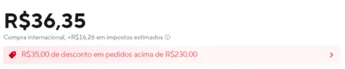 Imagem na descrição da promoção