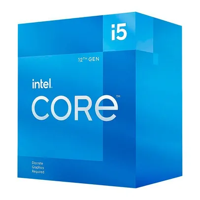 Processador Intel Core i5-12400F, 6-Core, 12-Threads, 2.5GHz (4.4GHz Turbo), Cache 18MB, LGA1700, BX8071512400F