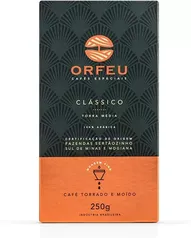 [SUPER R$ 6,62] Café Moído Clássico Orfeu 250g Torra Média 100% Arábica