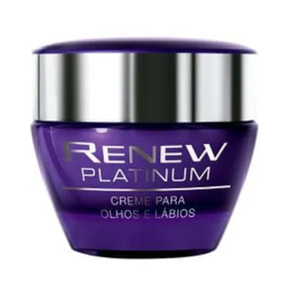 Creme para Olhos e Lábios Renew Platinum Avon - 15 g | R$14