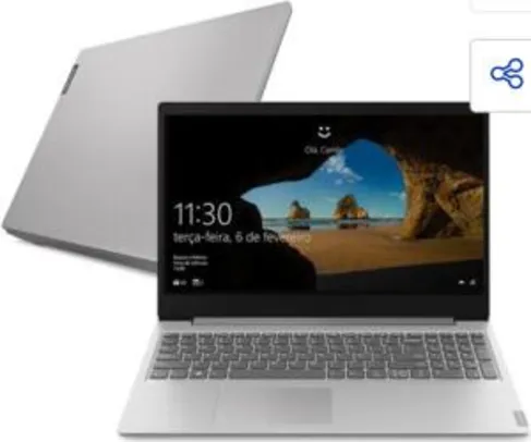 Notebook Lenovo AMD Ryzen 5-3500U 8GB 1TB Tela 15.6” Windows 10 Ideapad S145 | R$3034