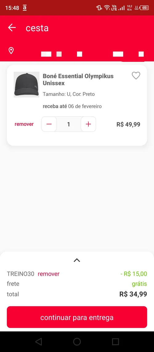 Imagem na descrição da promoção