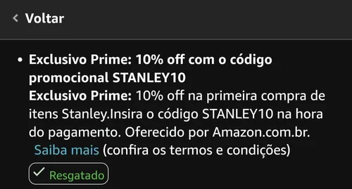 Imagem na descrição da promoção