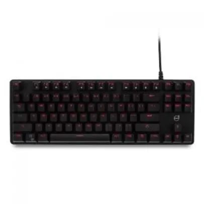 Teclado Mecânico Dazz Alpha Red, Single Color Red, Switch Red, ABNT2, Black | R$169