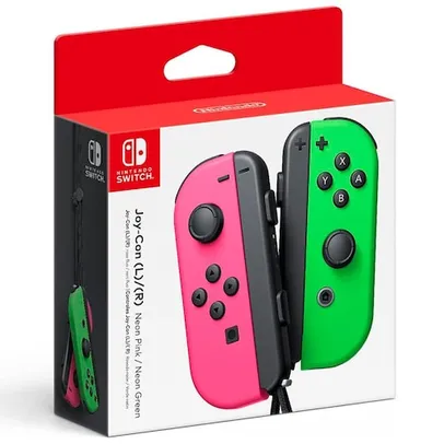 Controle Sem Fio Joy-Con Nintendo Switch - Rosa/Verde