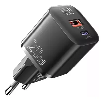 Carregador Essager Gan Camber 20w Pd3.0 Qc3.0 Usb-a E Usb-c